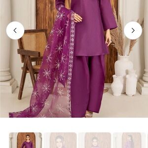 Pakistani Indian Bollywood Farshi Shalwar with duputta and shirt